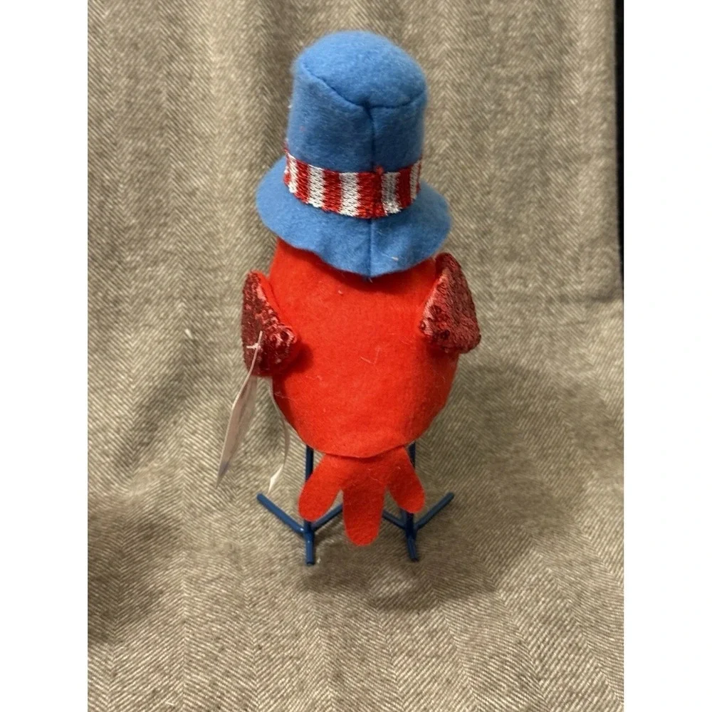 SmartLiving Patriotic Bird Decor Figurines Set of 3 Americana Stars Stripes